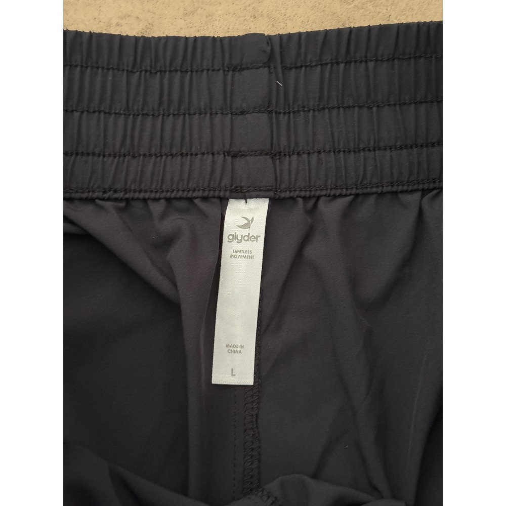 Glyder Limitless Movement Black Wide Leg Smocked Waist Pants Womens Large L - Picture 3 of 8